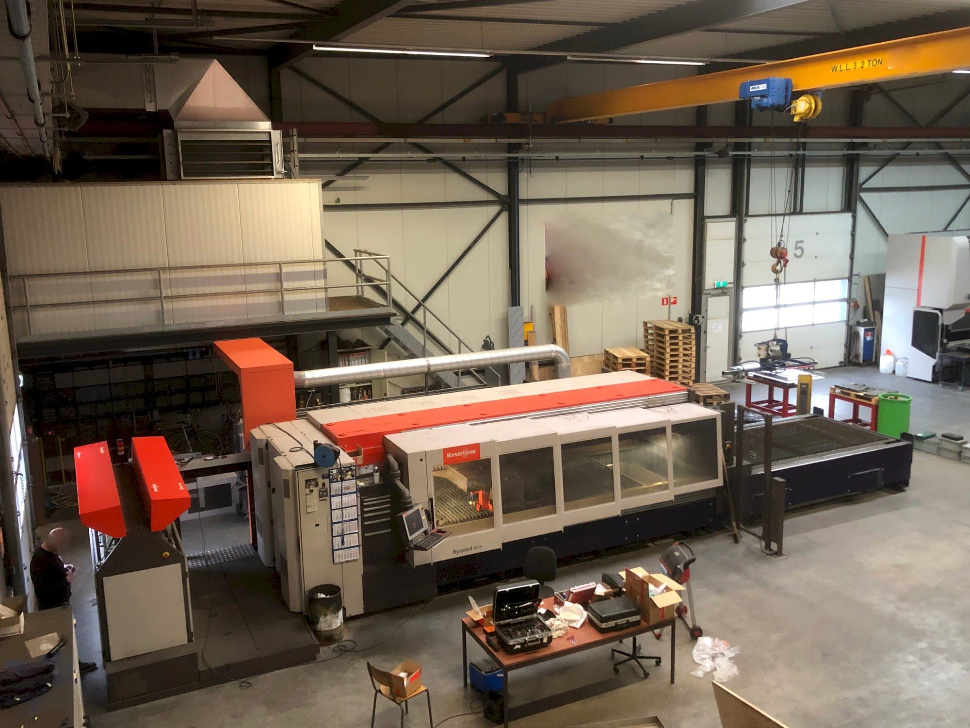 Front view of Bystronic Byspeed 3015  machine