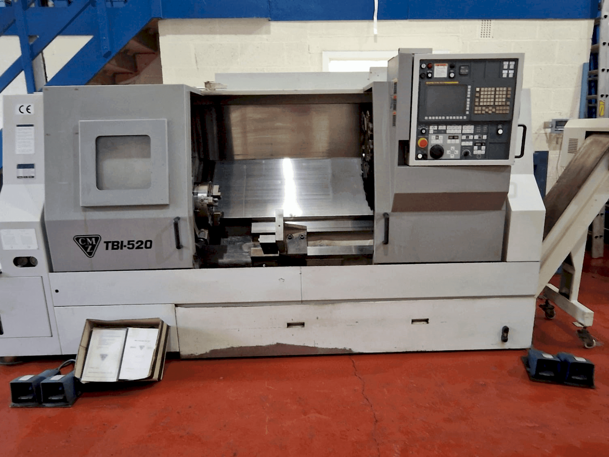 Front view of CMZ TBI 520 CNC  machine