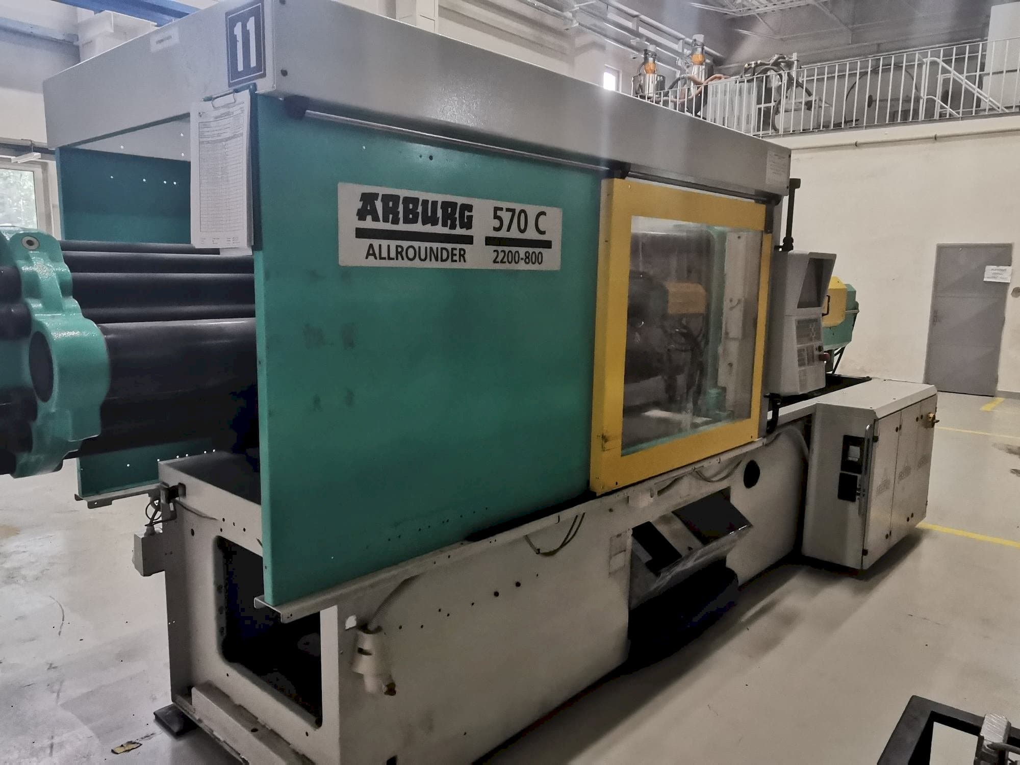 Front view of Arburg 570C 2200 - 800  machine