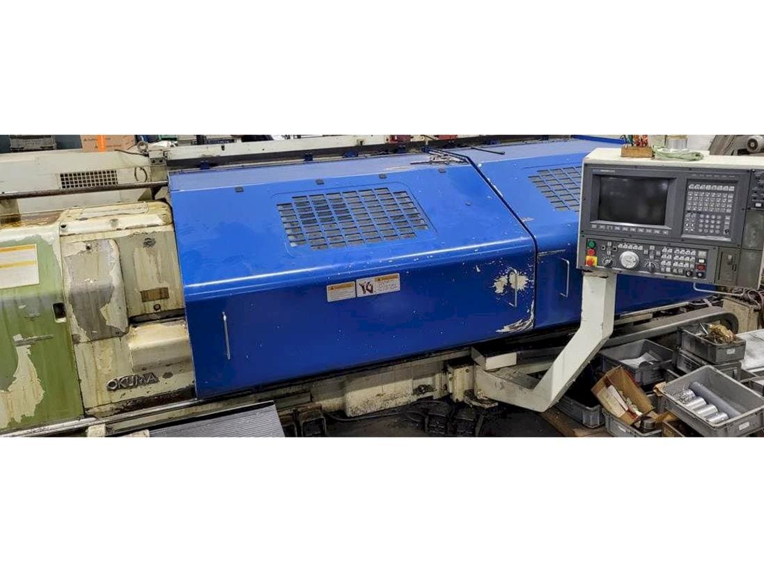 Front view of Okuma LH35  machine