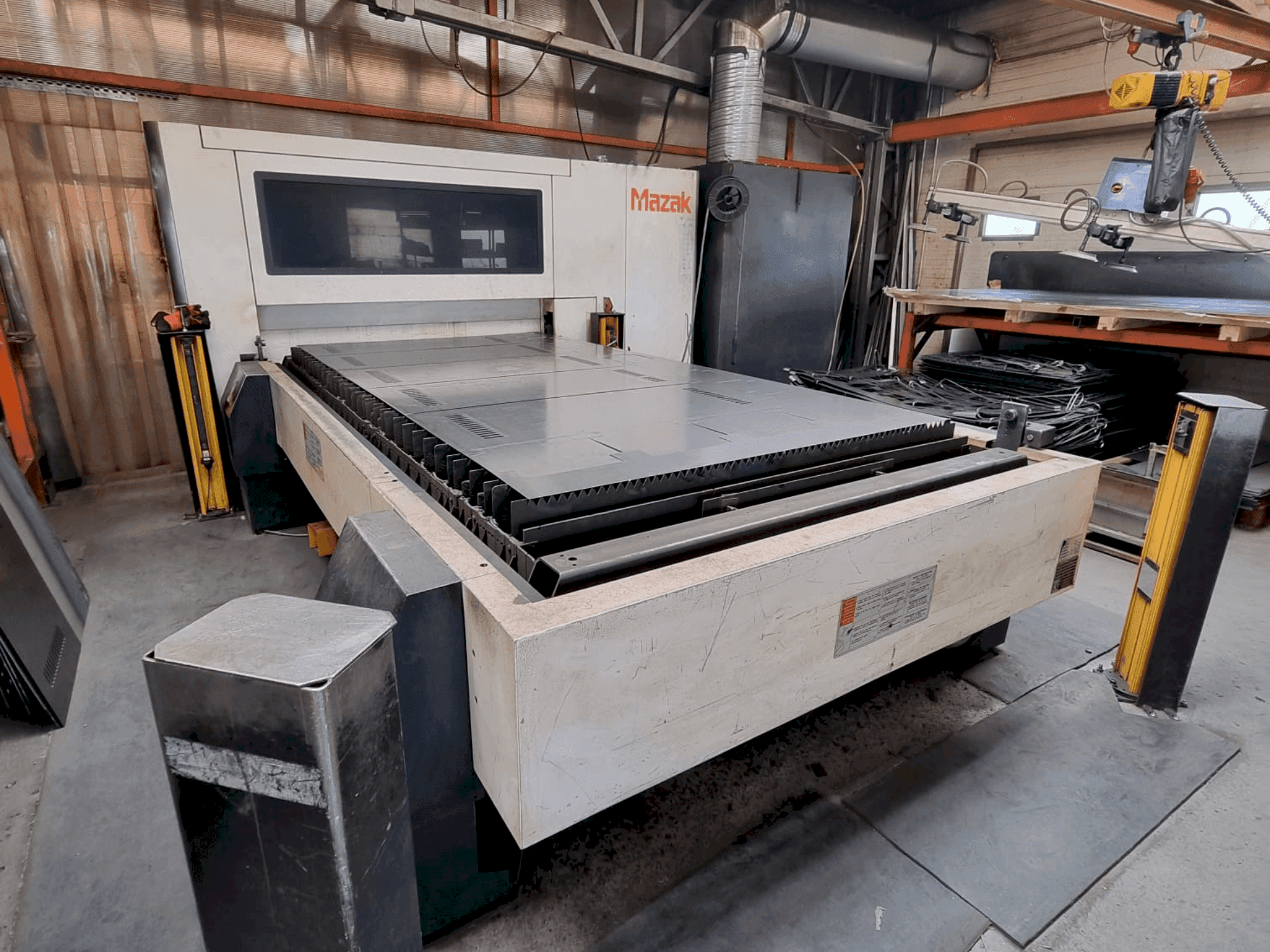 Front view of Mazak OPTIPLEX 3015 FIBER II  machine