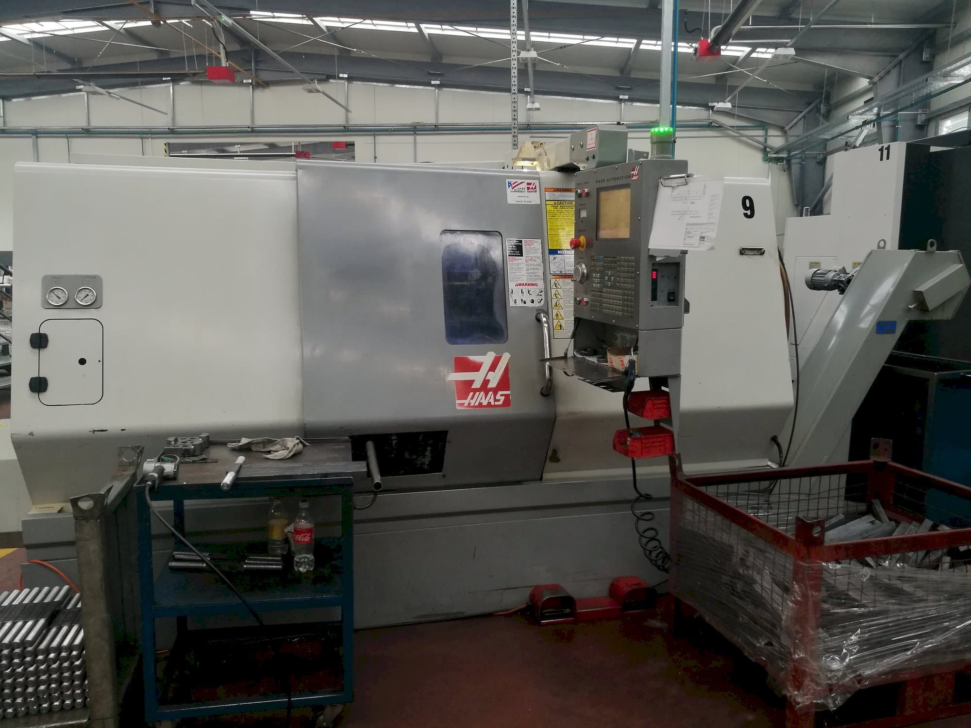 Front view of HAAS SL-30THE  machine