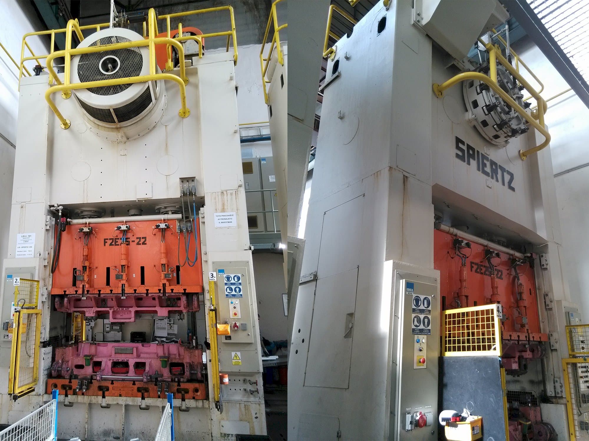 Front view of Spiertz F2E 25x2.2  machine