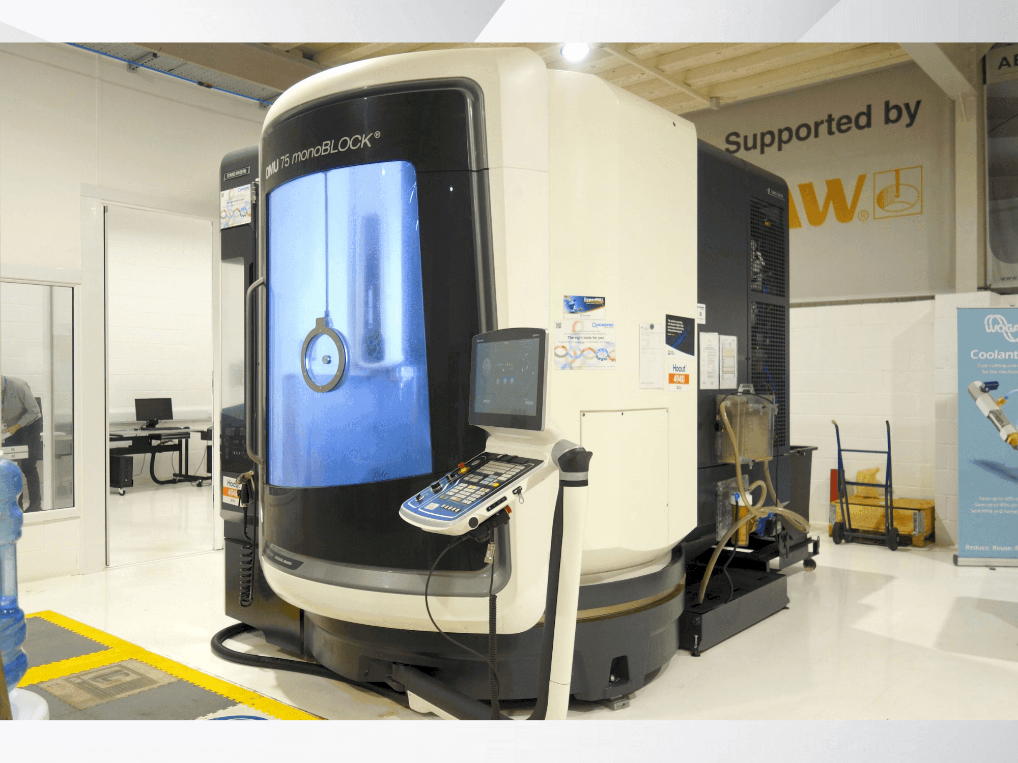 Front view of DMG MORI DMU 75 Monoblock  machine