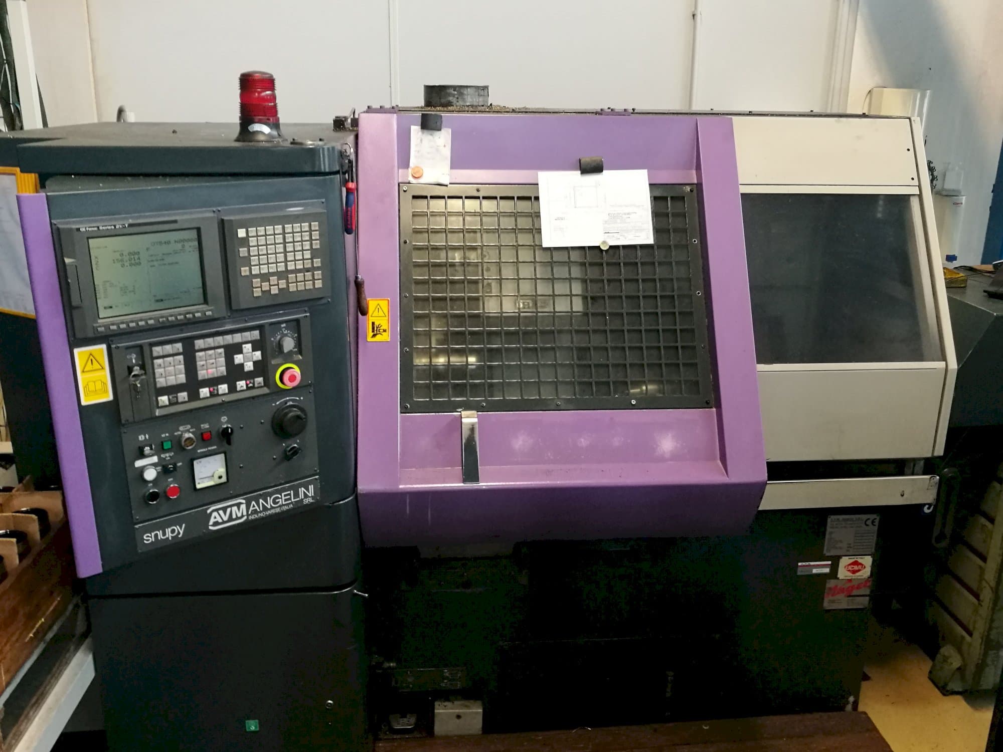 Front view of AVM Angelini Snupy 21TI Machine