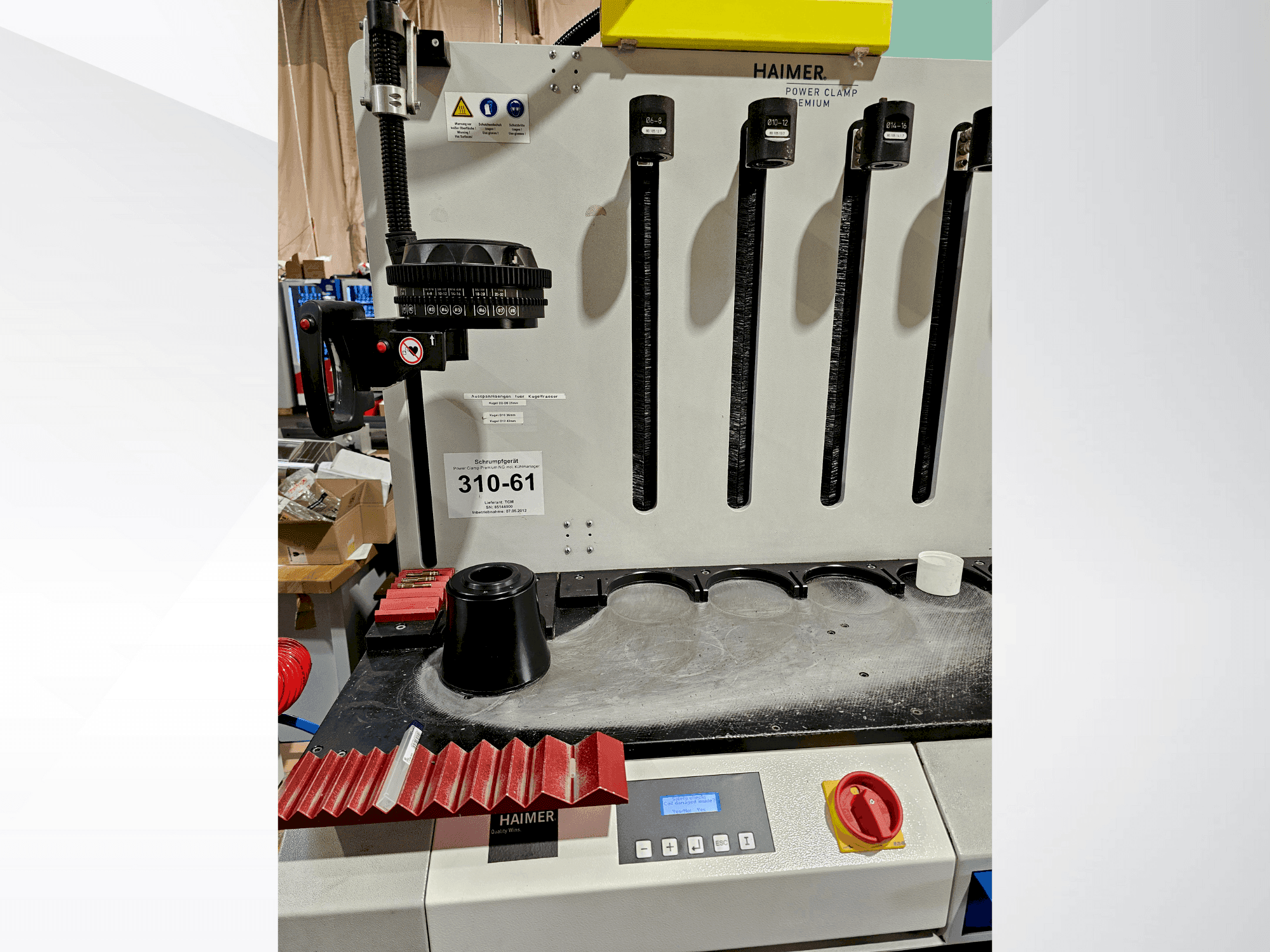 Front view of HAIMER PC 2011 Premium  machine