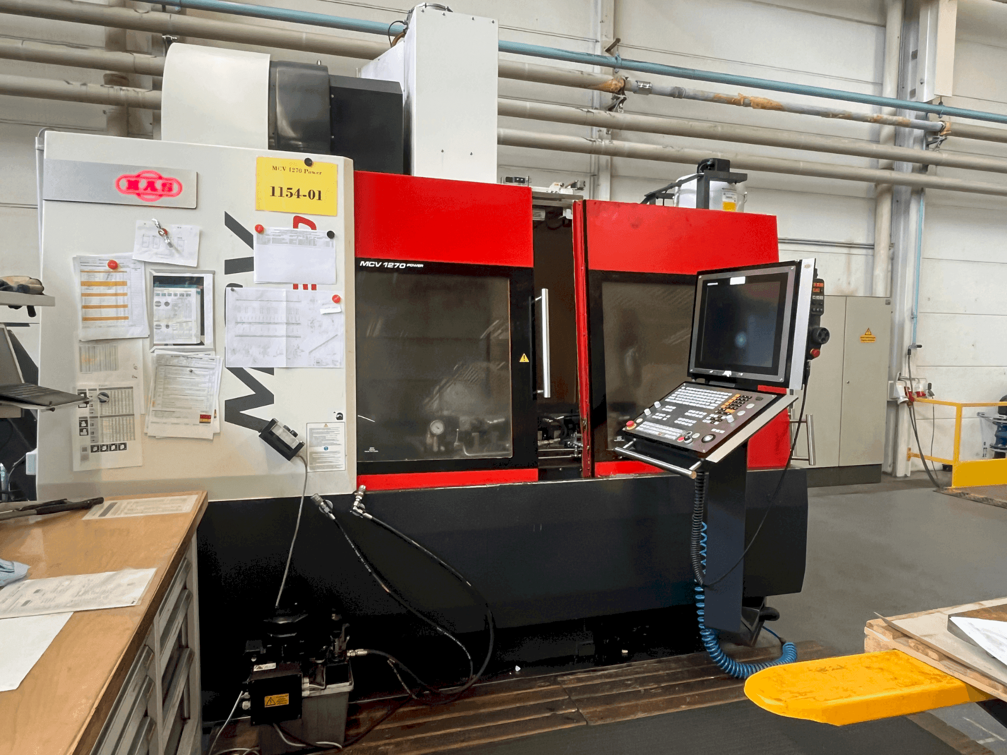 Front view of MAS MCV 1270 Power  machine