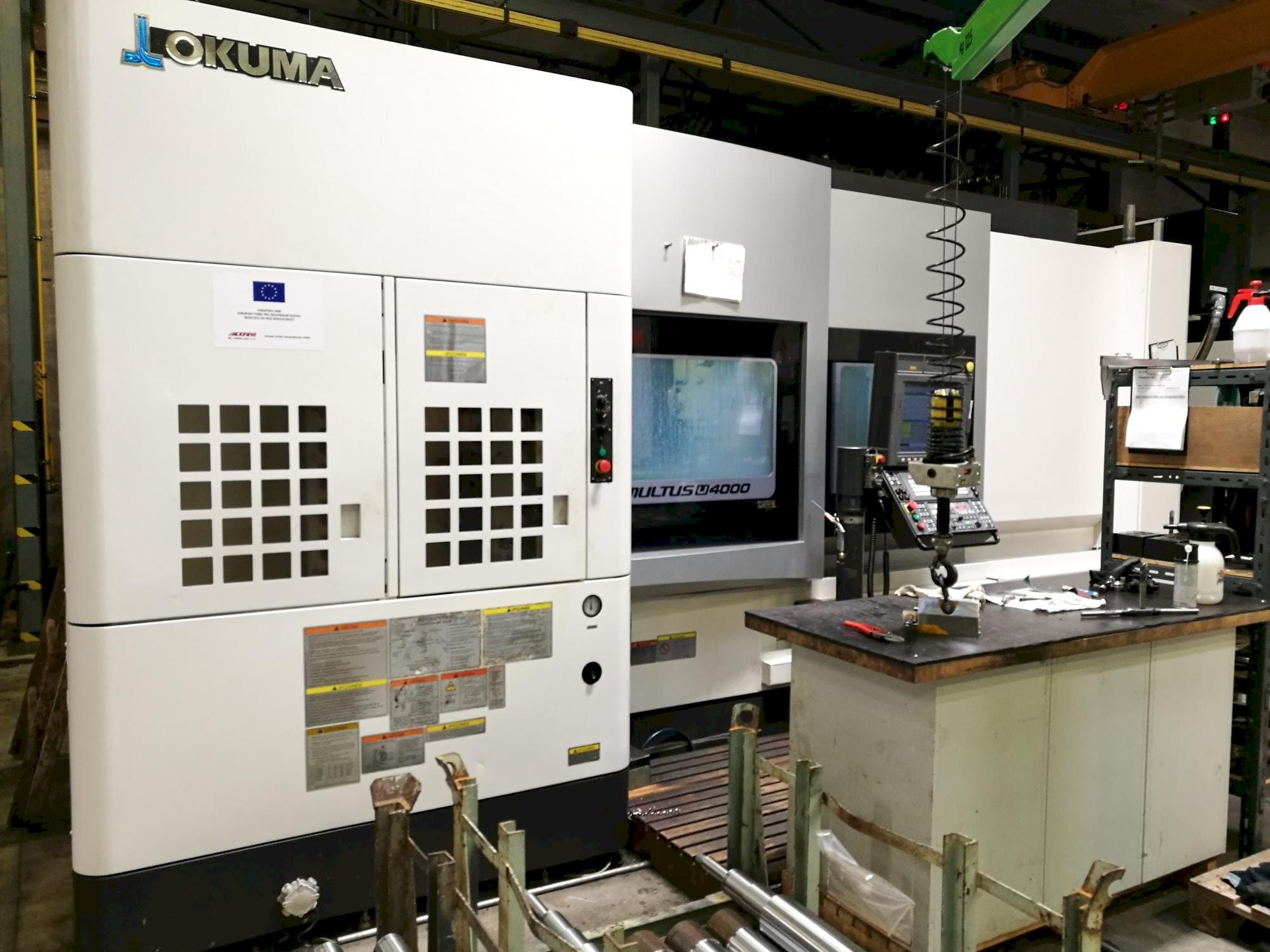 Front view of Okuma Multus U4000 1SC-2000  machine