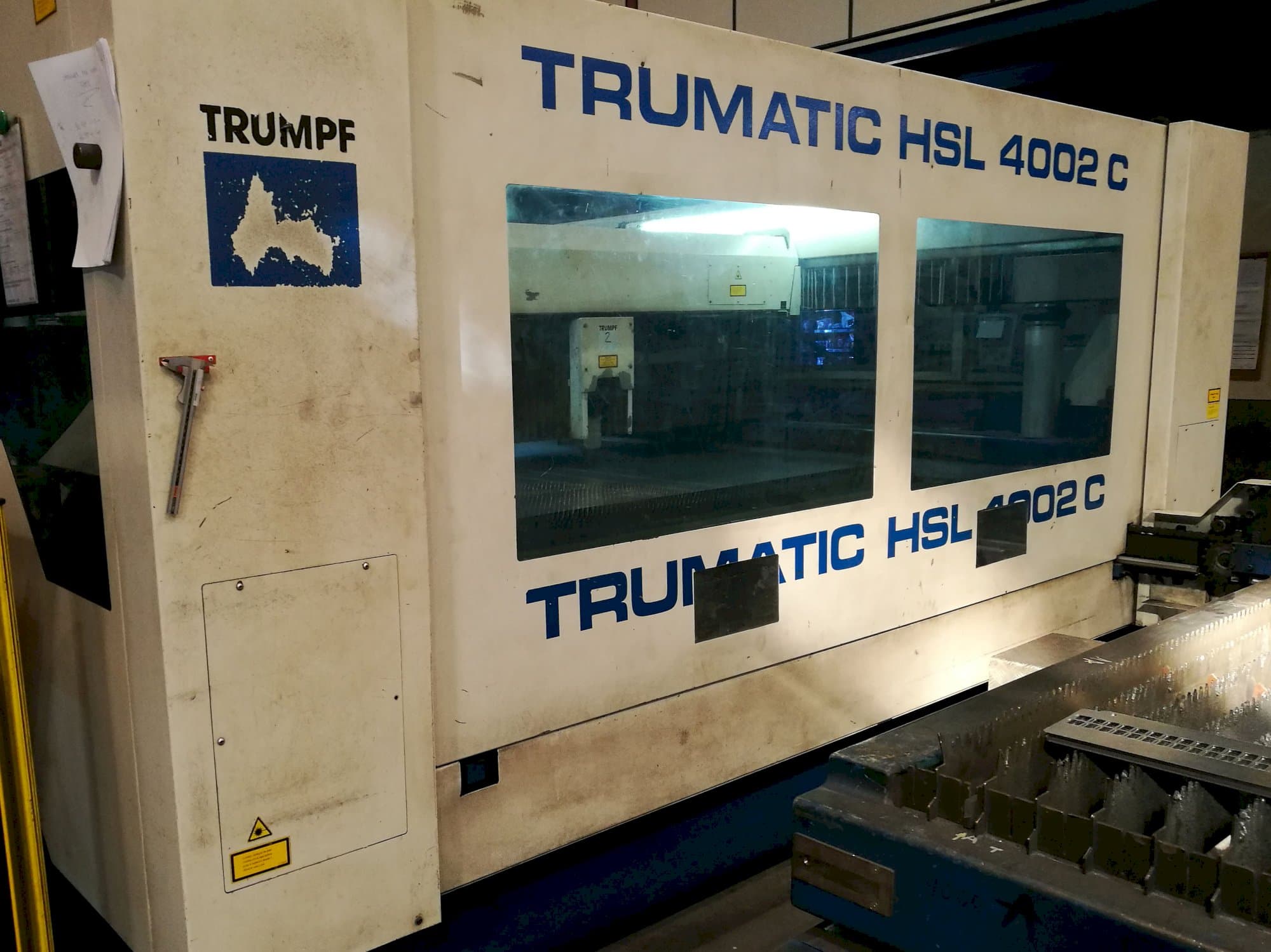 Left view of Trumpf Trumatic HSL 4002 C Machine