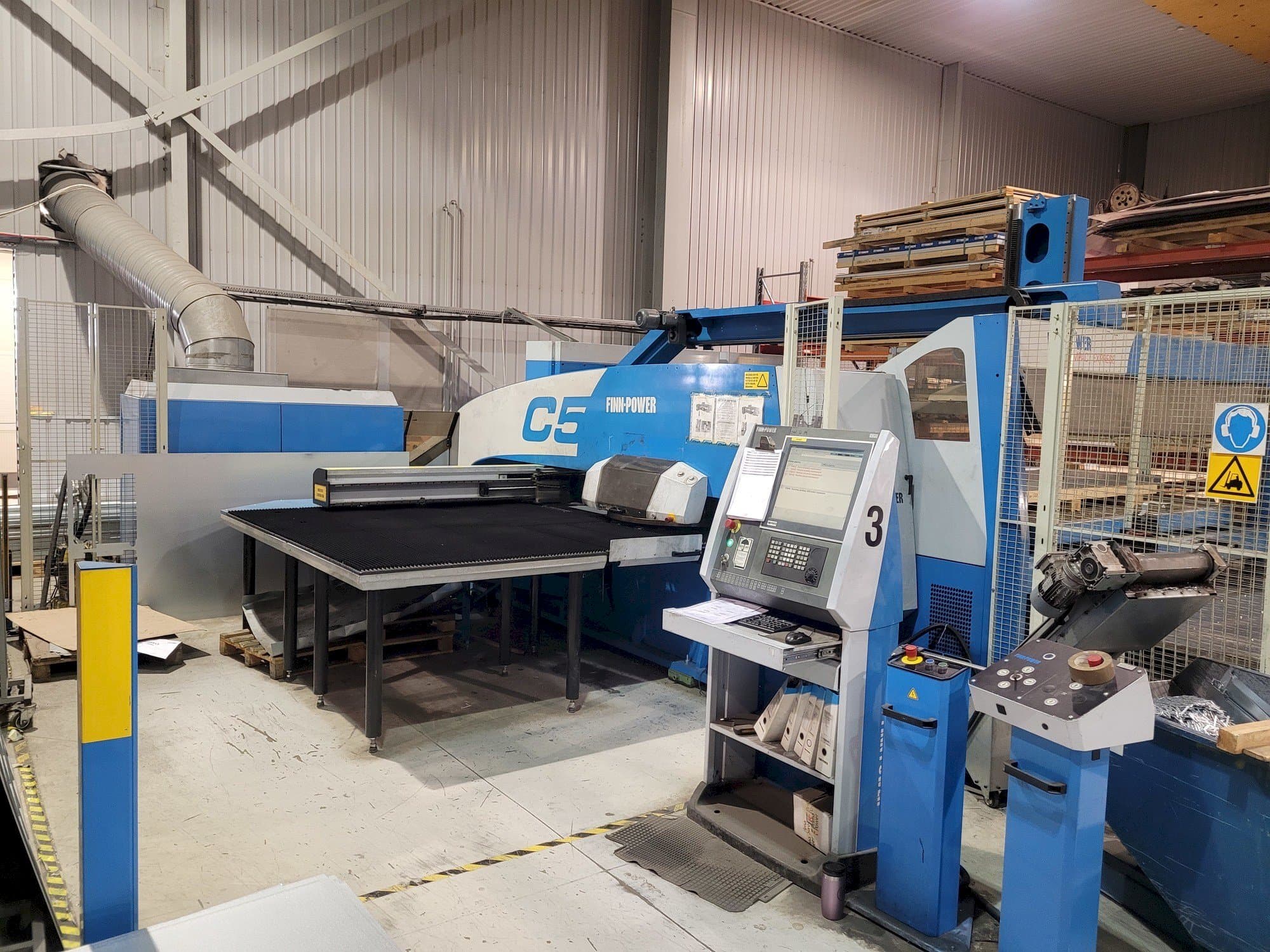 Front view of Finn-Power C5 12 43 with Compact Express  machine