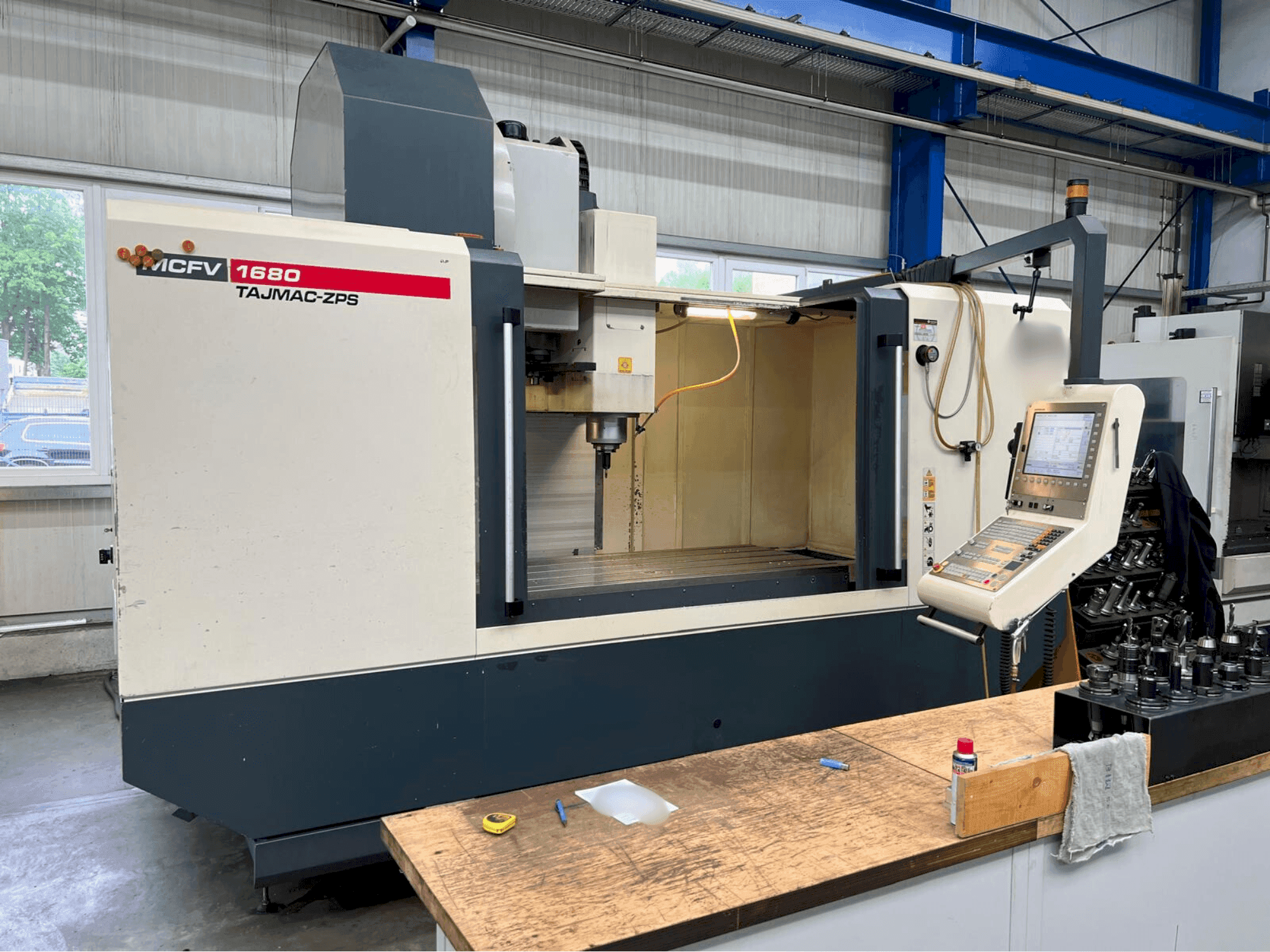 Front view of TAJMAC-ZPS MCFV 1680  machine