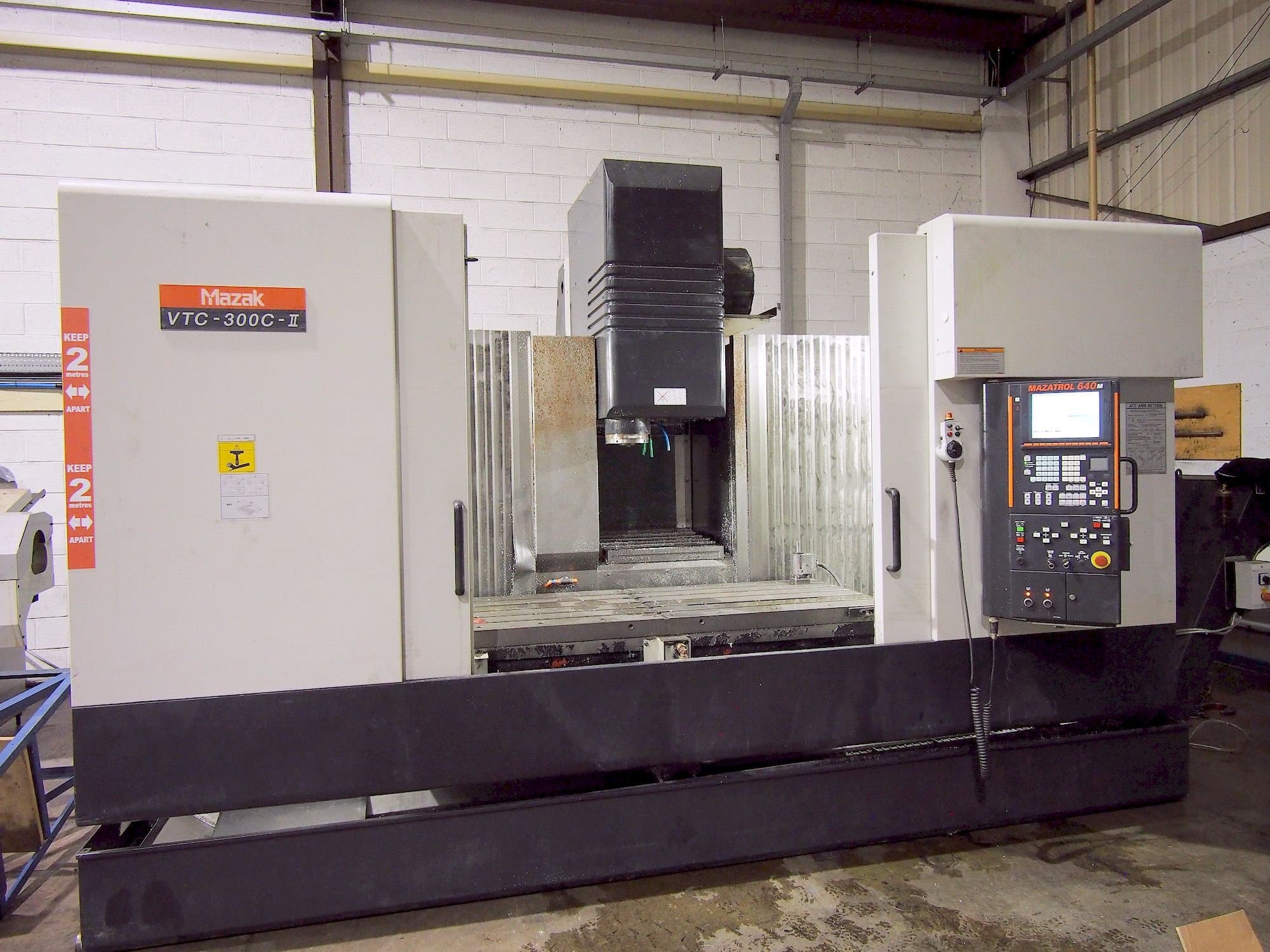 Front view of Mazak VTC-300C-II  machine