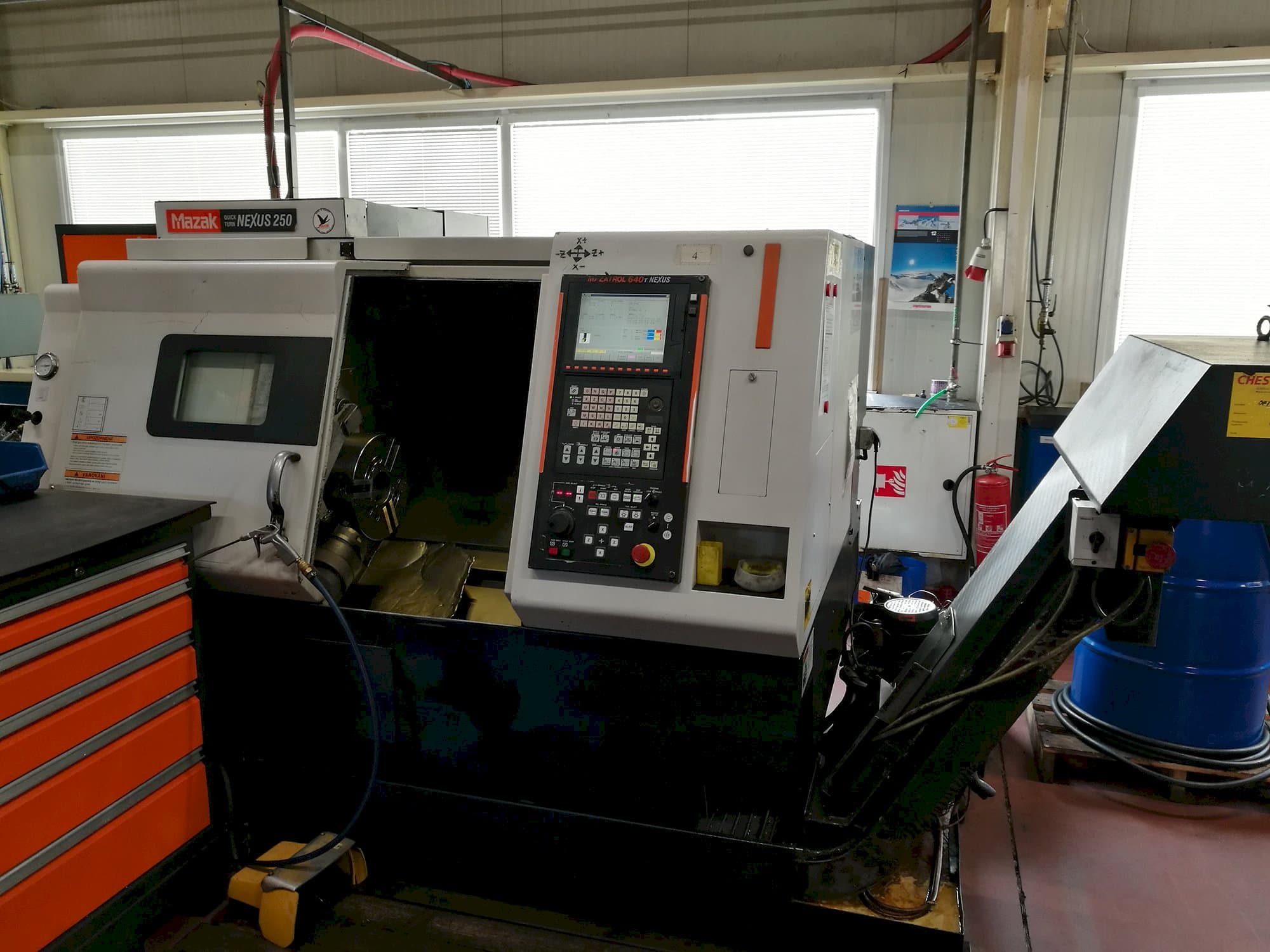 Front view of Mazak Nexus 250  machine