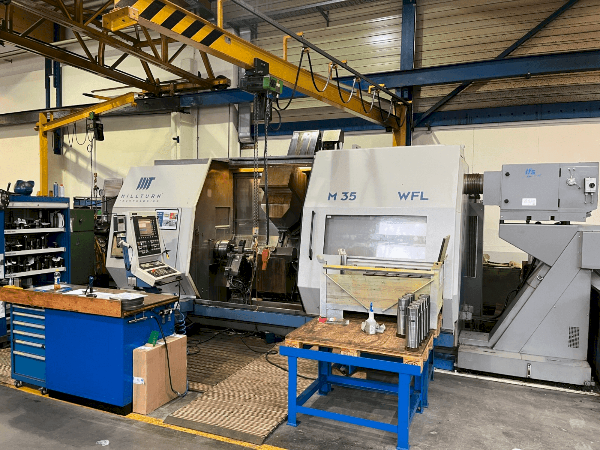 Front view of WFL M-35  machine