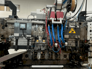 Front view of Bihler BZ 2/8  machine