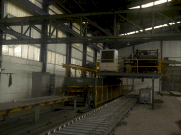 Front view of MANNI Sandwich Panel Production Line  machine