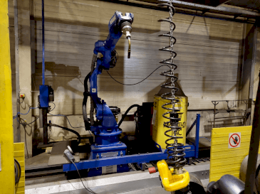 Front view of Yaskawa MA2010 Welding Station machine