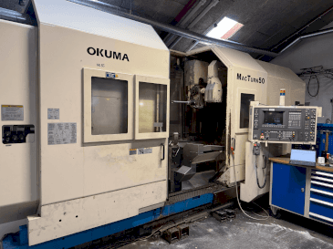Front view of Okuma MacTurn 50  machine