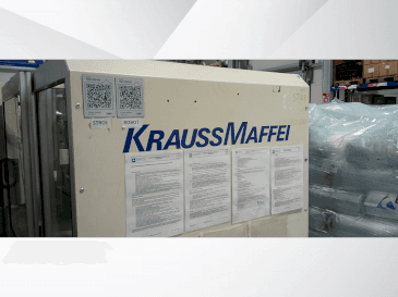 Front view of Krauss Maffei 340 c2/80  machine