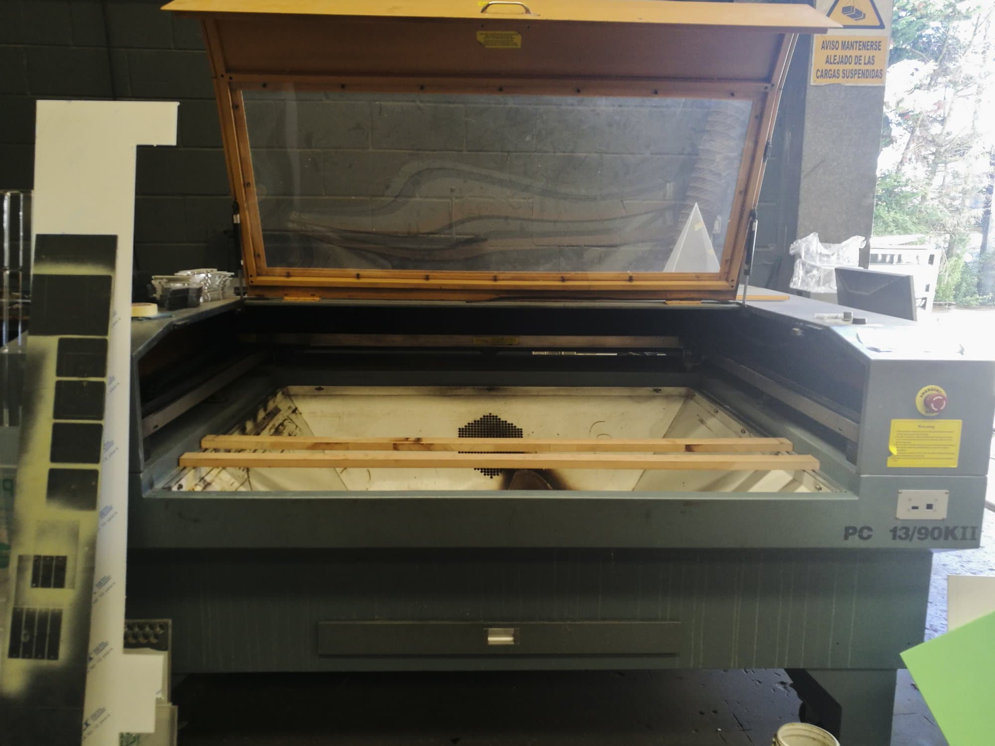 Front view of PC 13/90KII Machine