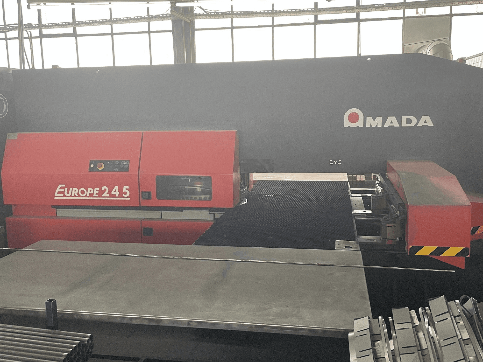 Front view of AMADA Europe 245 machine
