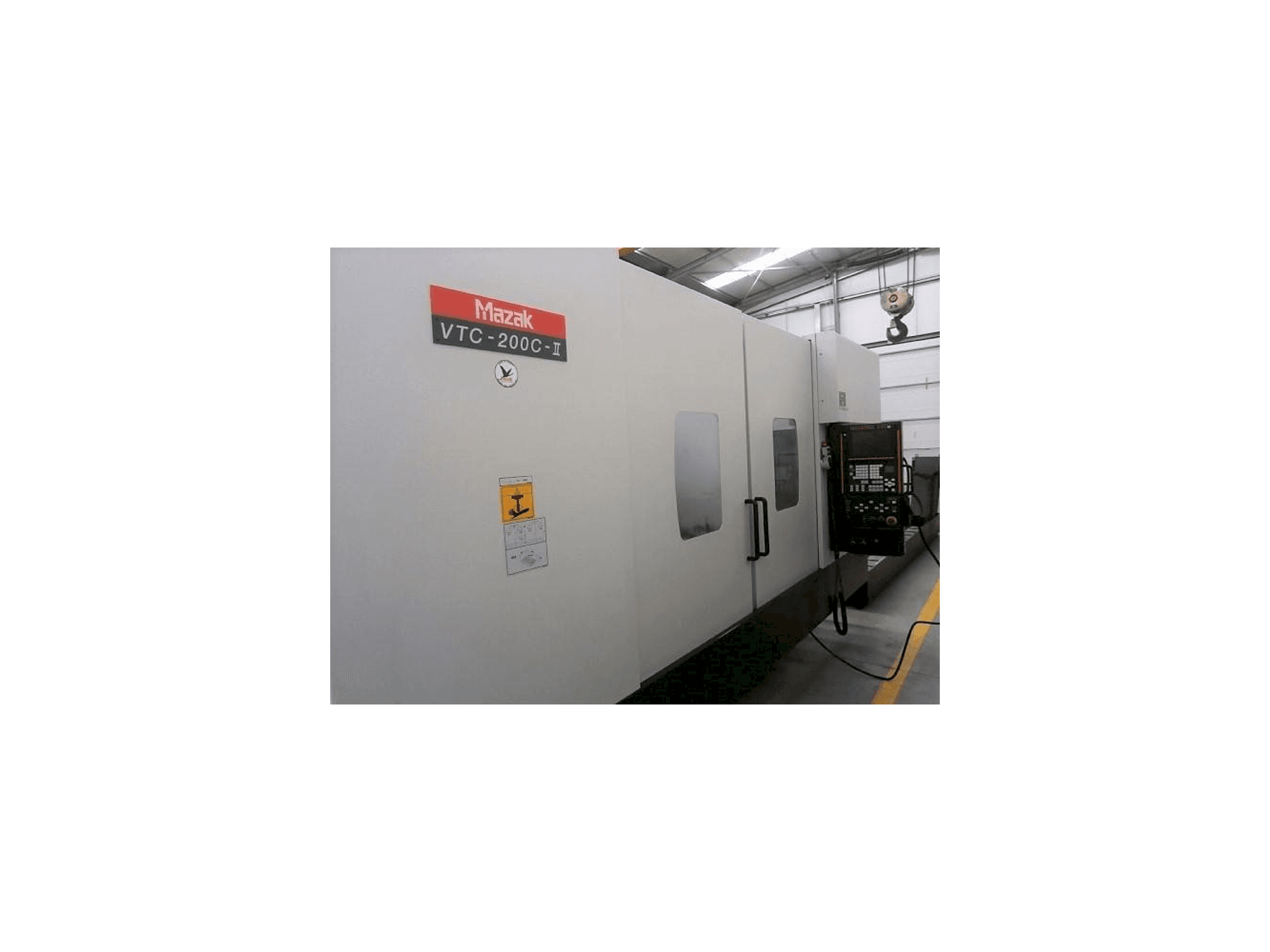 Front view of Mazak VTC-200C machine