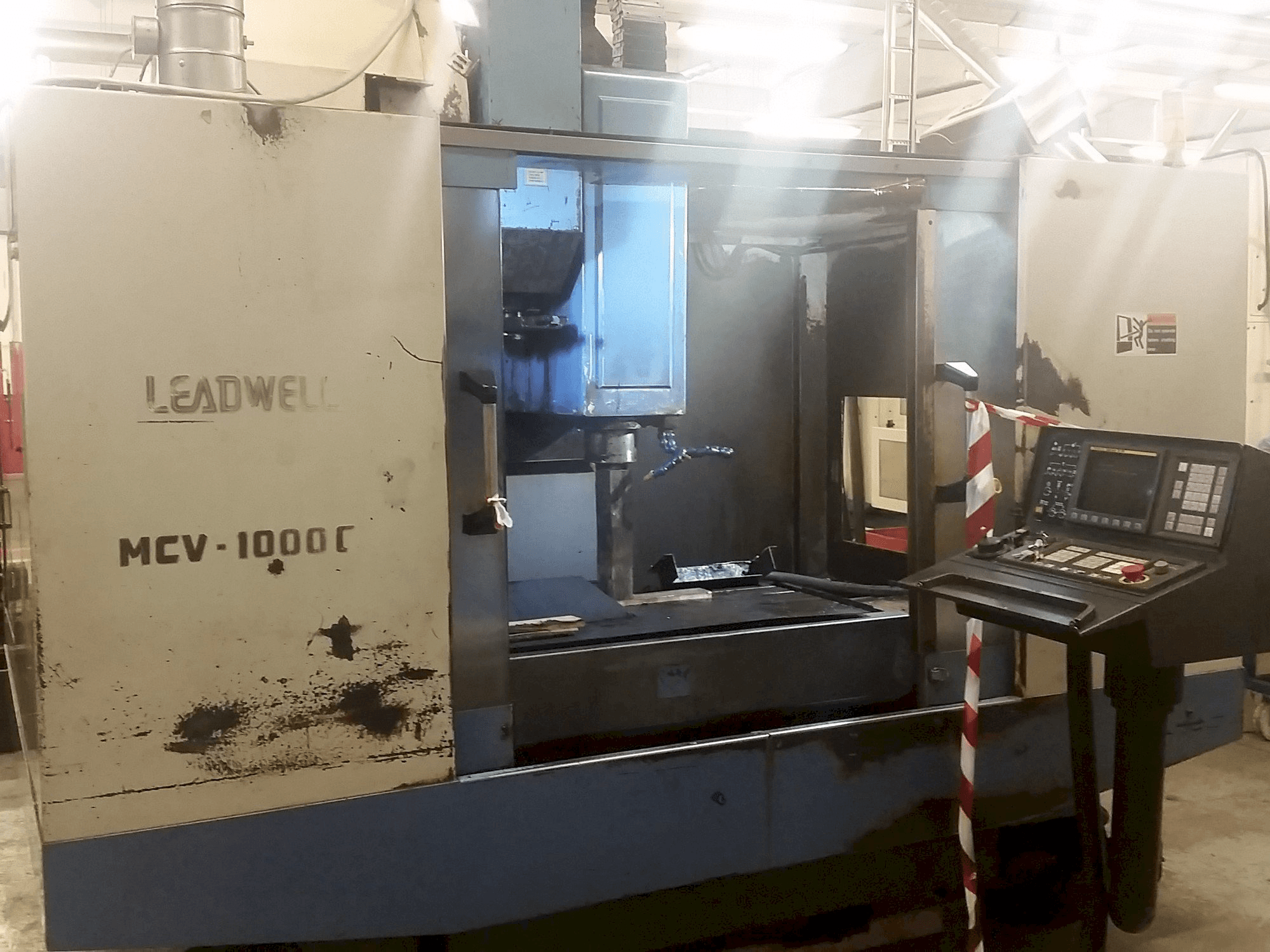 Front view of Leadwell MCV-1000CR machine