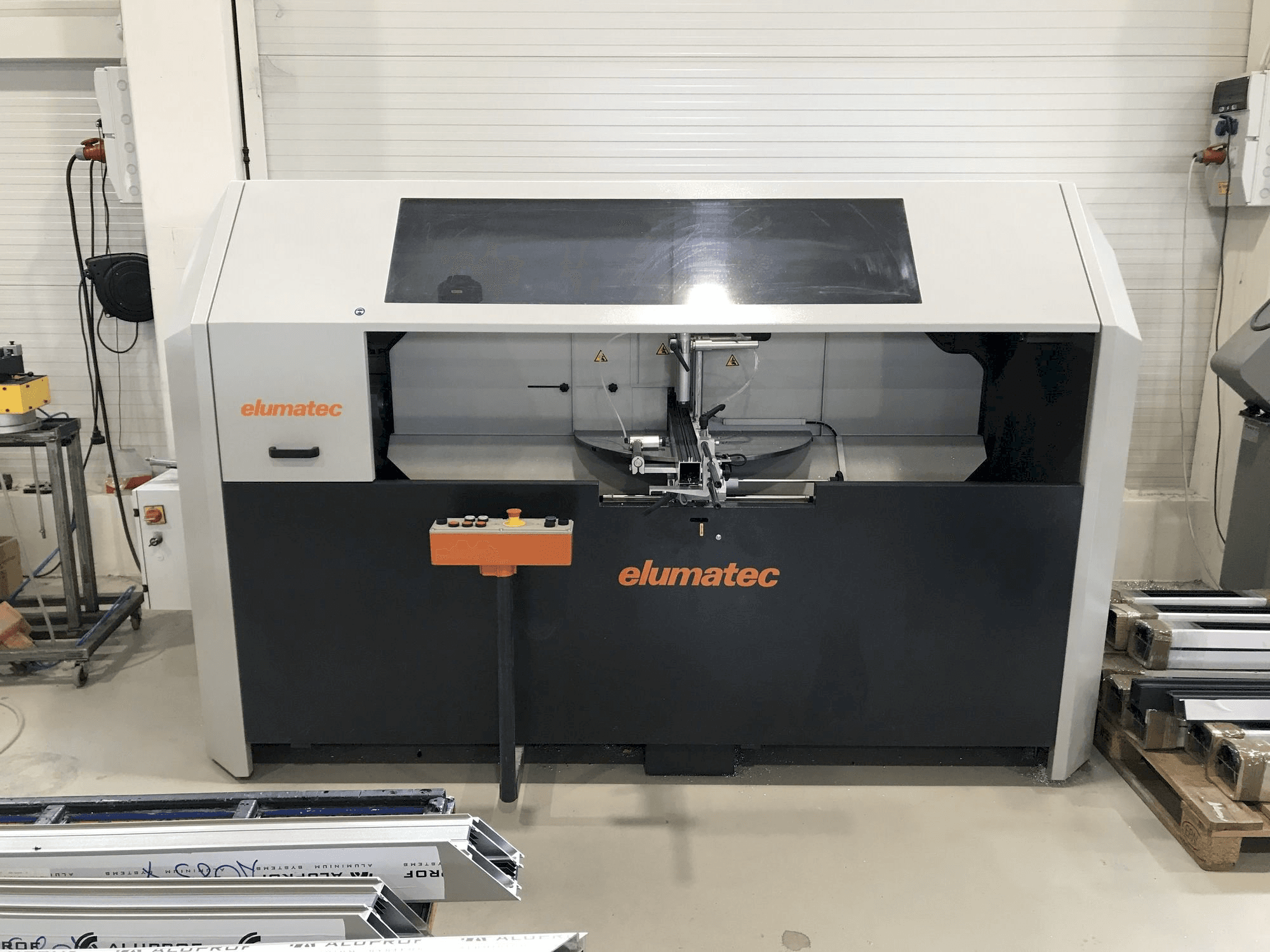 Front view of Elumatec AKS 134/64 machine