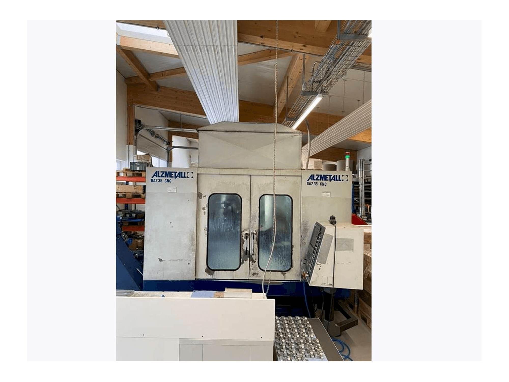 Front view of Alzmetall CNC BAZ 35 machine