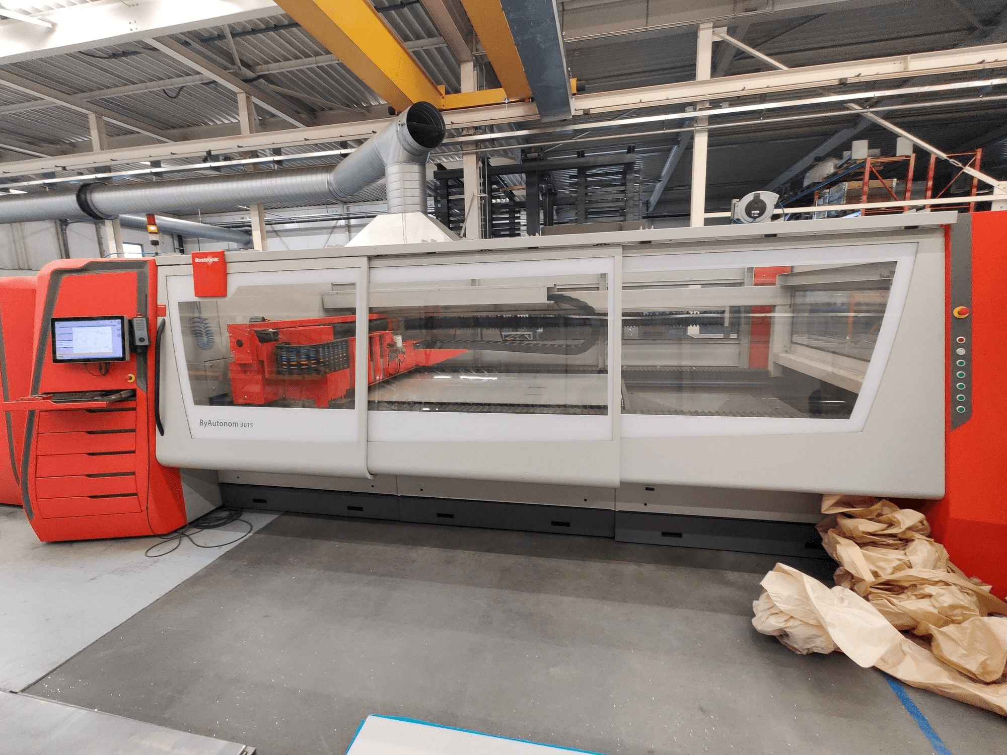 Front view of Bystronic Autonom 3015 6kW CO2 machine