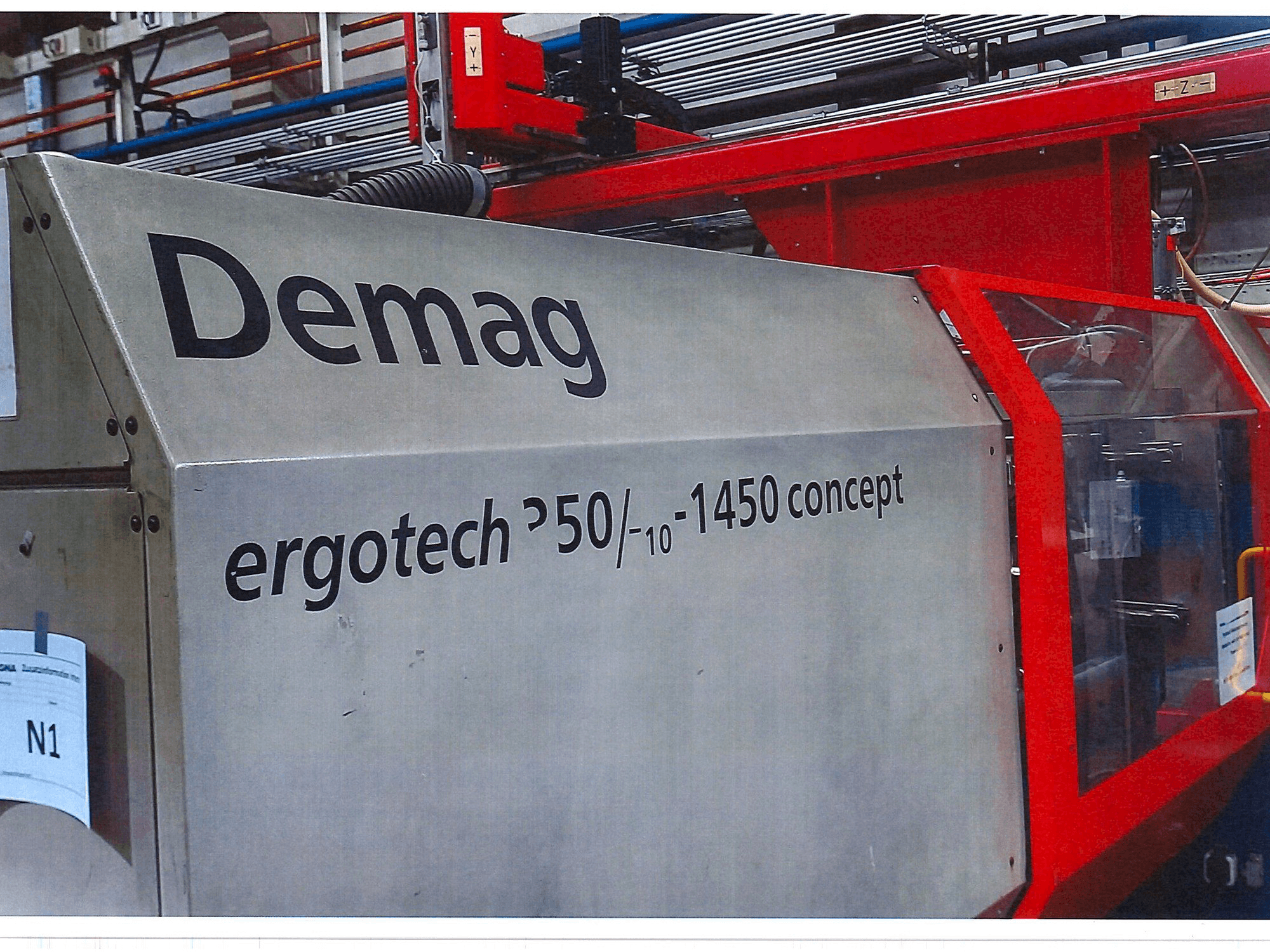 Front view of DEMAG ergotech 350/710-1450 concept machine