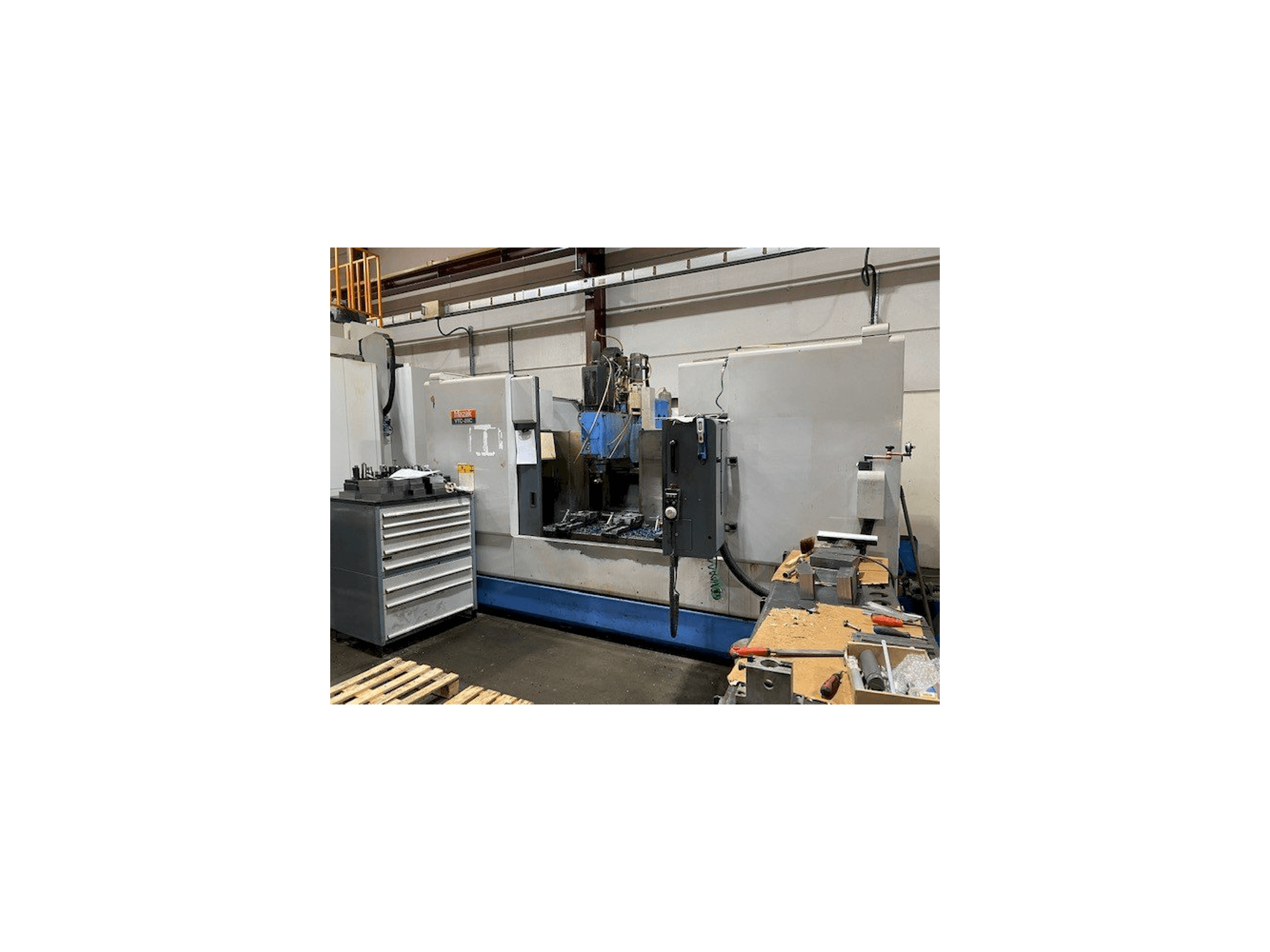 Front view of Mazak VTC-20C machine